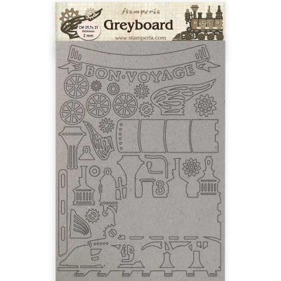 Stamperia Greyboard - Train